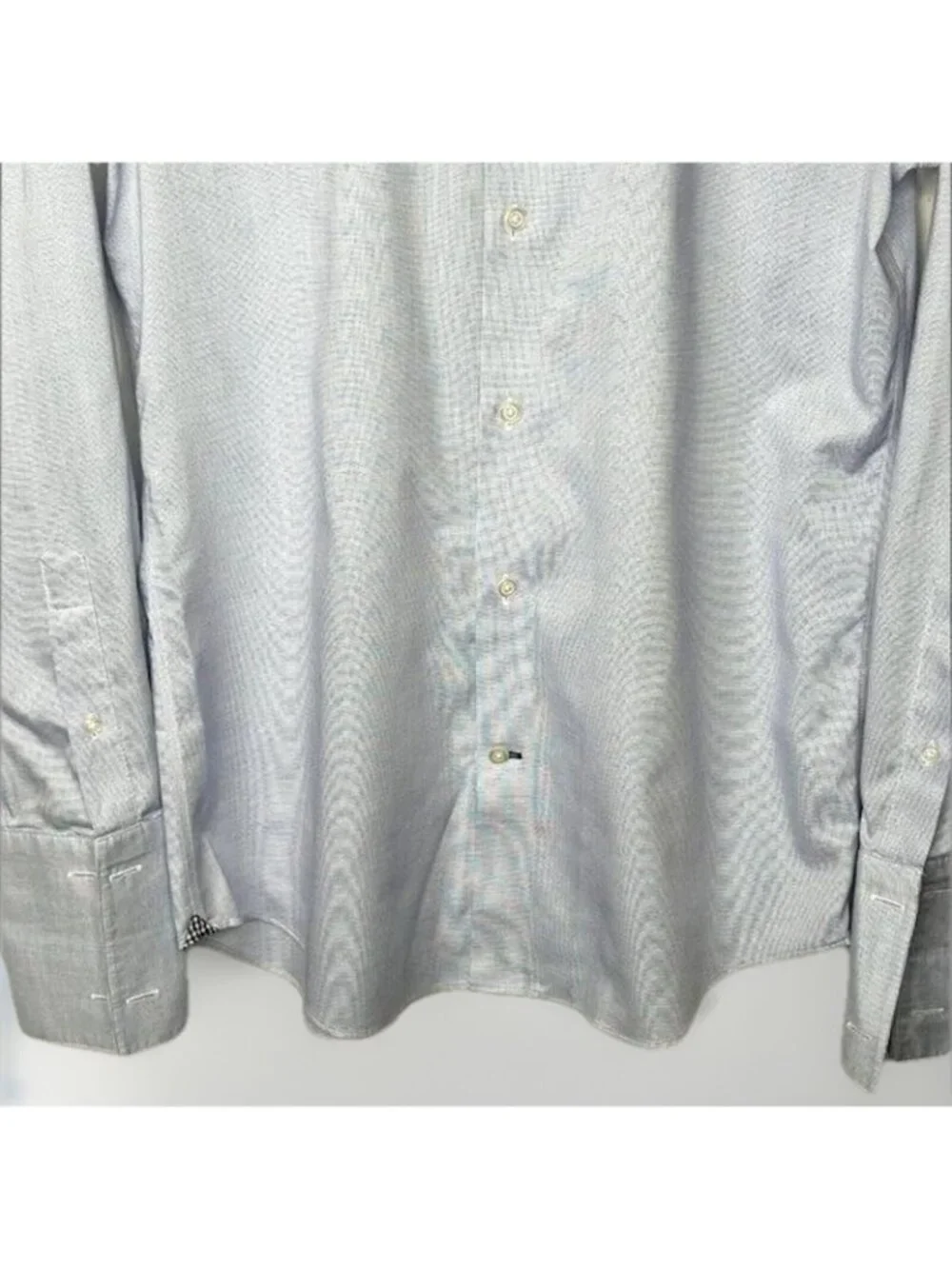 Banana Republic Camden Shirt Men S Blue Non Iron Stretch Button Up Standard Fit